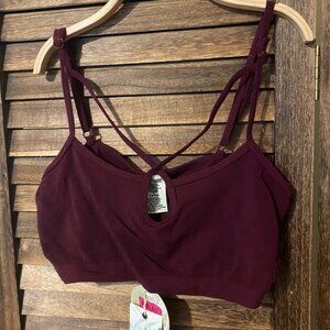 Bamboo Seamless Bandeau OS - Bordeaux